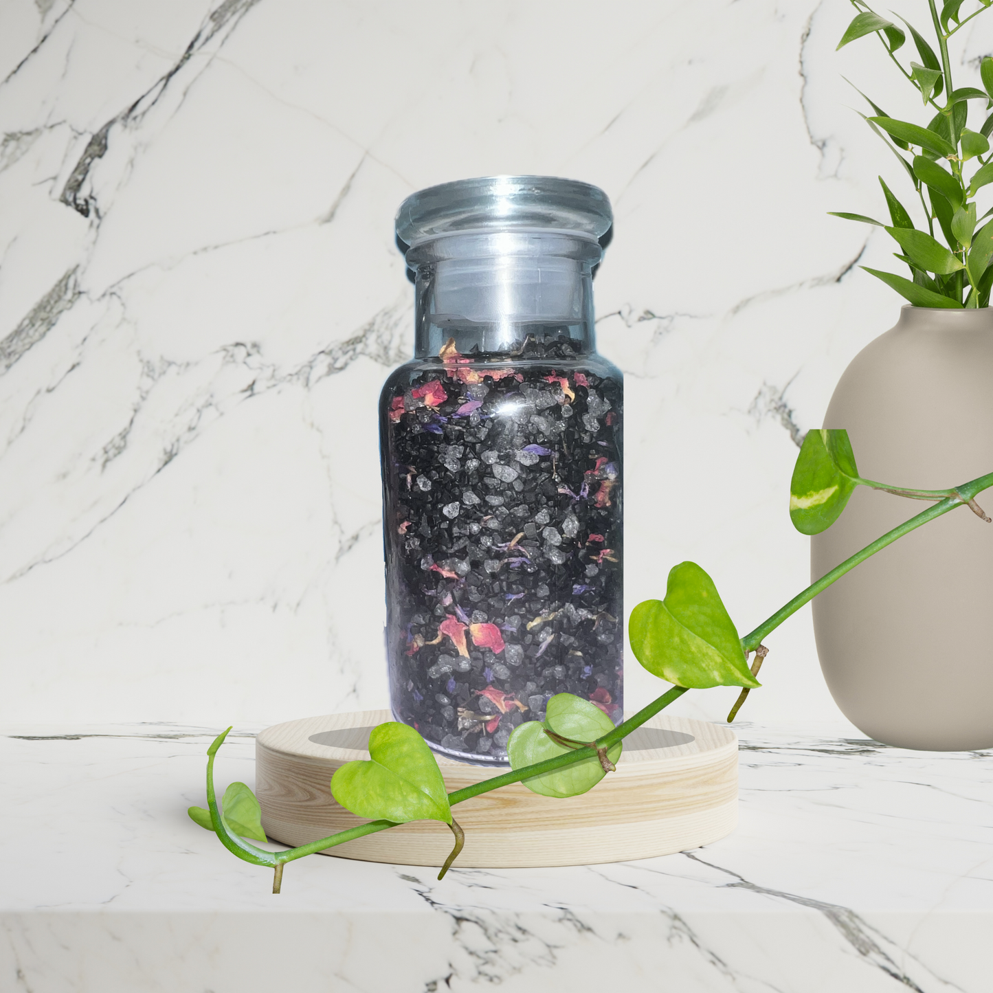 Earthies Bathery Black Bath Salts with Charcoal