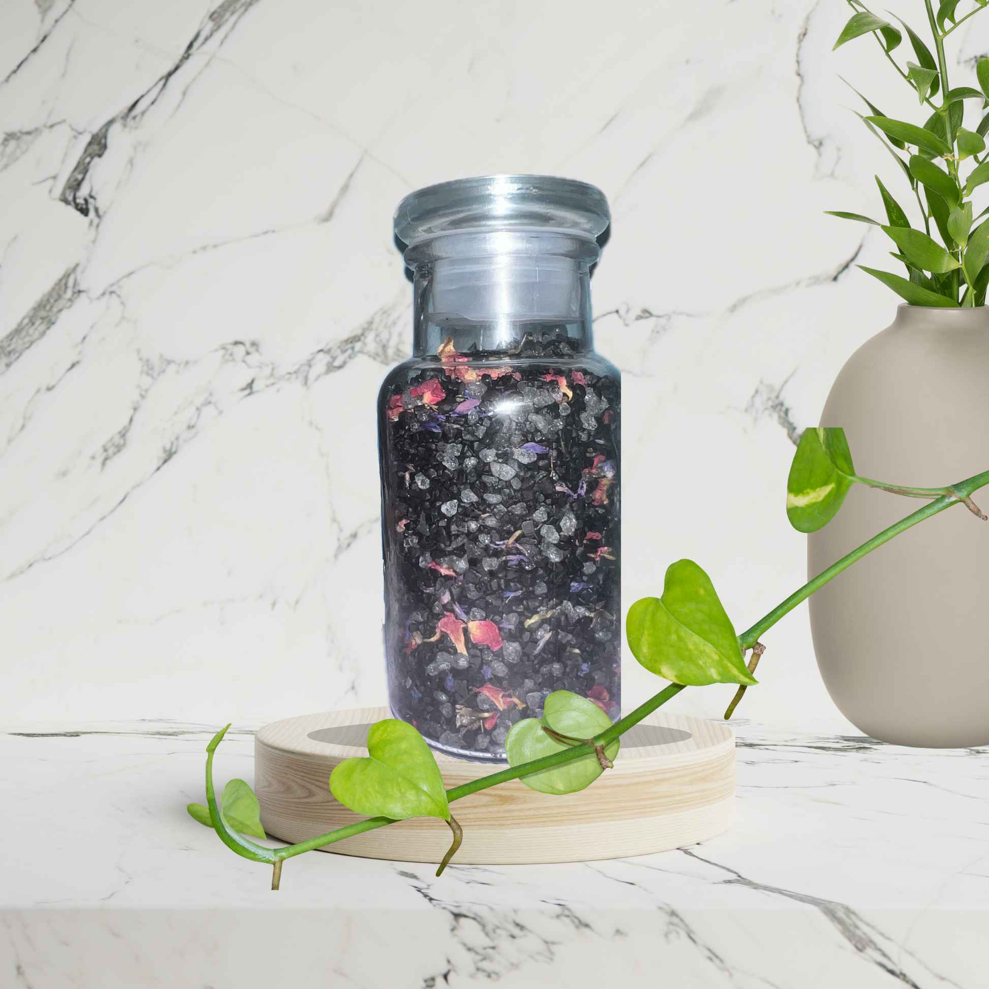 Earthies Bathery Black Bath Salts with Charcoal